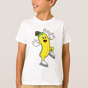 Banaan bij ijsschaatsen met ijs-schaatsen.PNG T-shirt
