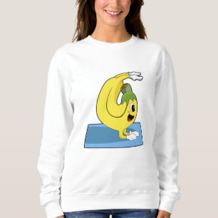Banaan bij Yoga op Yoga mat Trui