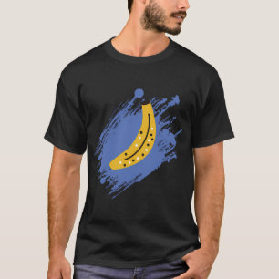 Banaan (blauwe achtergrond),Patroon,Meerdere banan T-shirt