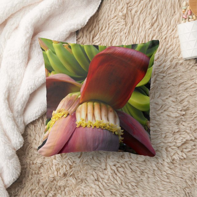Banaan Bloem Kussen (Deken)