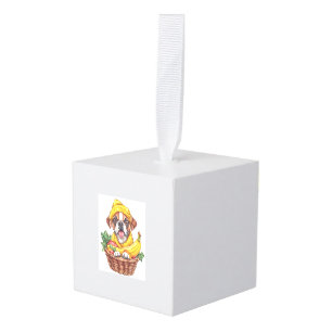 Banaan Boxer � Grappige Fruit Hond Kubus Ornament