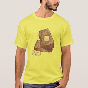Banaan Brood Loaf Slice Butter Baking Food T-shirt