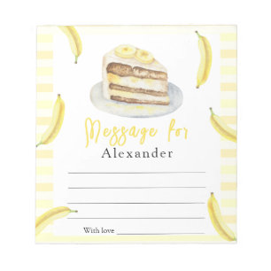 Banaan Cake Tijd Capsule Bericht  Notitieblok