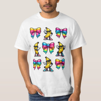 Banaan Coquette Strik Drip Kids Mannen Vrouwen Jon T-shirt