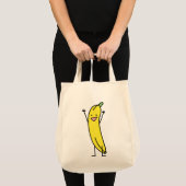 Banaan die blij is, feest en juichen tote bag (Voorkant (product))