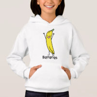 Banaan die glimlacht, legt en relaxeert