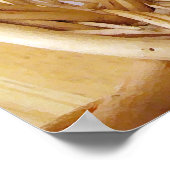 Banaan en Apple in een mandje Poster (Hoek)