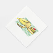 Banaan en pannenkoeken Ontbijt Fun Food Servet (Hoek)