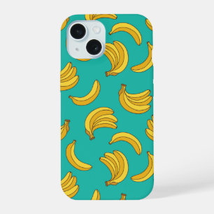 Banaan Fruit Fun Patroon iPhone 15 Hoesje