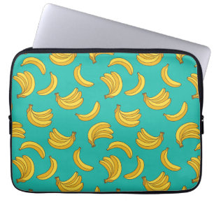 Banaan Fruit Fun Patroon Laptop Sleeve