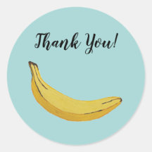 Banaan Fruit Tropical Party Stickers