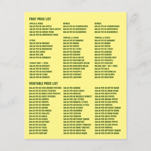 Banaan, Groenboeren Adverteren Flyer (Achterkant)