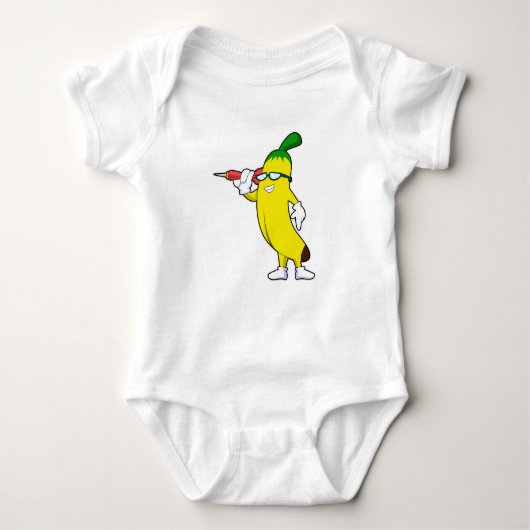 Banaan in Darts met Dart Romper (Voorkant)