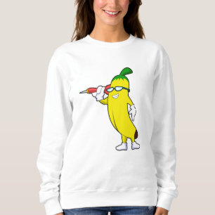 Banaan in Darts met Dart Trui