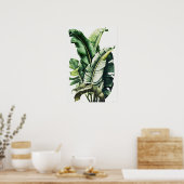 Banaan Leaves Art Print Poster (Keuken)