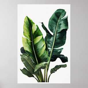 Banaan Leaves Art Print Poster