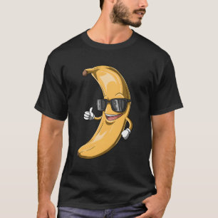 Banaan met zonnebril Cool Banana liefhebbers T-shirt