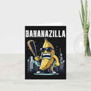 Banaan Monster Bananazilla Grappig Fruit Meme Mann Kaart