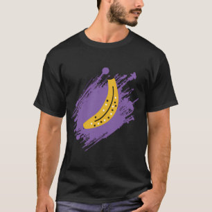 Banaan (Paarse Achtergrond),Patroon,Meerdere Banan T-shirt