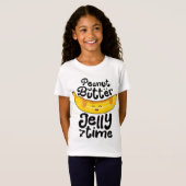 Banaan Pindakaas Jelly Tijd Grappig Zoet Fruit T-shirt (Voorkant volledig)