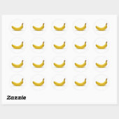 banaan ronde sticker (Vel)