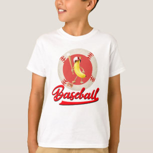 Banaan Slagger Grappig Baseball Aangepast Grafisch T-shirt