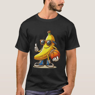 Banaan Spelen Basketbal Fruit Basketbal T-shirt