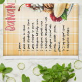 Banaan Split Recept Theedoek (Gevouwen)