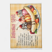 Banaan Split Recept Theedoek (Verticaal)