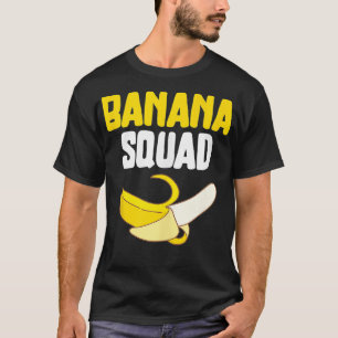 Banaan Squad Grappige Banaan Liefhebbers Vegan Foo T-shirt