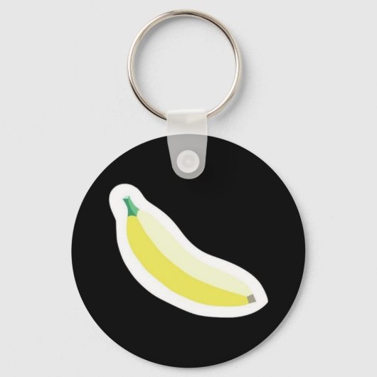 Banaan Sticker = psychologische validatie Sleutelhanger (Voorkant)