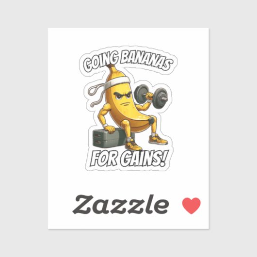 banaan trainen sticker (Vel)