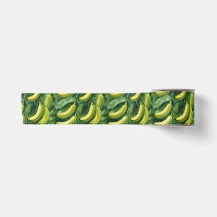 Banaan Vruchten en Bladeren Tropische Sfeer Lint