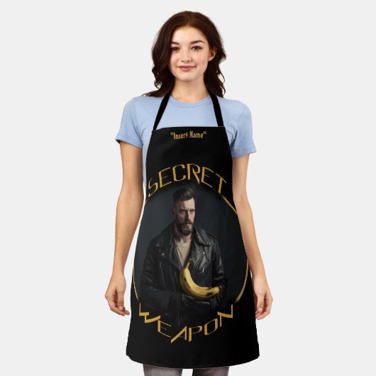 Banaan: zijn geheime wapen schort (Gedragen)