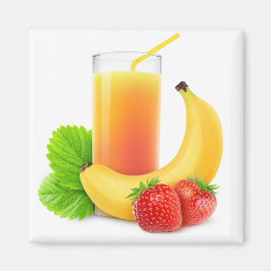 Banaanaardbei schudden magneet
