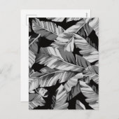 Banaanbladeren 3 feestdagenkaart (Voorkant / Achterkant)