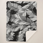 Banaanbladeren 3 sherpa deken (Voorkant)