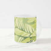 Banaanbladeren 5 matglas koffiemok (Voorkant rechts)