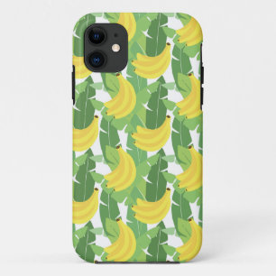 Banaanbladeren en fruitpatroon iPhone 11 hoesje