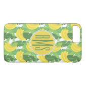 Banaanbladeren en fruitpatroon | Monogram Case-Mate iPhone Case (Achterkant (Horizontaal))