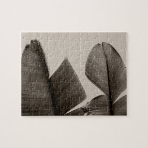 Banaanboombladeren in Sepia Legpuzzel