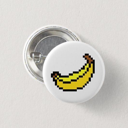 BanaanButton Ronde Button 3,2 Cm (Voorkant /achterkant)