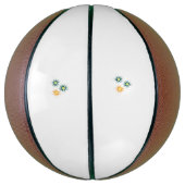 Banaangeel, donkerblauw groen, decoratief basketbal (Verticaal)