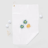 Banaangeel, donkerblauw groen, decoratief golfhanddoek (Insitu)