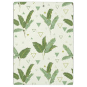 Banaanleder met driehoeken | Monogram Klembord (Achterkant)