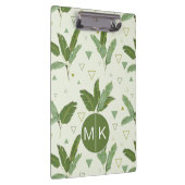 Banaanleder met driehoeken | Monogram Klembord (Rechts)