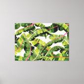 Banaanleder salade met knoflookboter canvas afdruk (Voorkant)