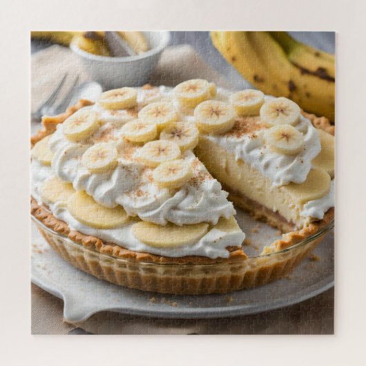 Banaanroomtaart Legpuzzel (Horizontaal)
