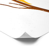 Banaanslug - Slug van de soort "Banana Slug" Poster (Hoek)