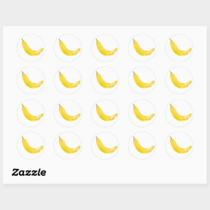 Banaanstekers Ronde Sticker